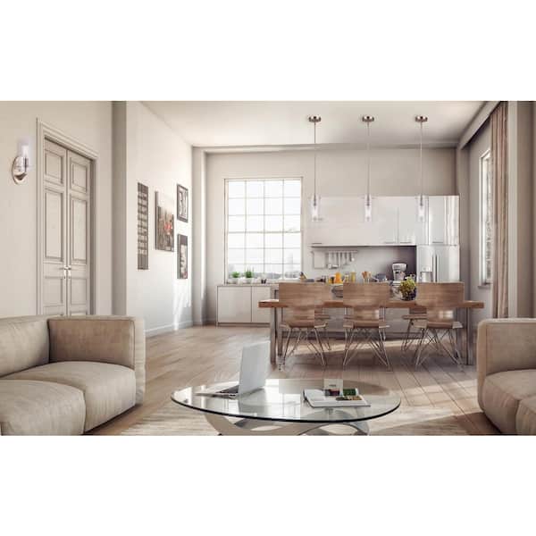 Joni 1-Light Gold Pendant with Clear Glass Shade
