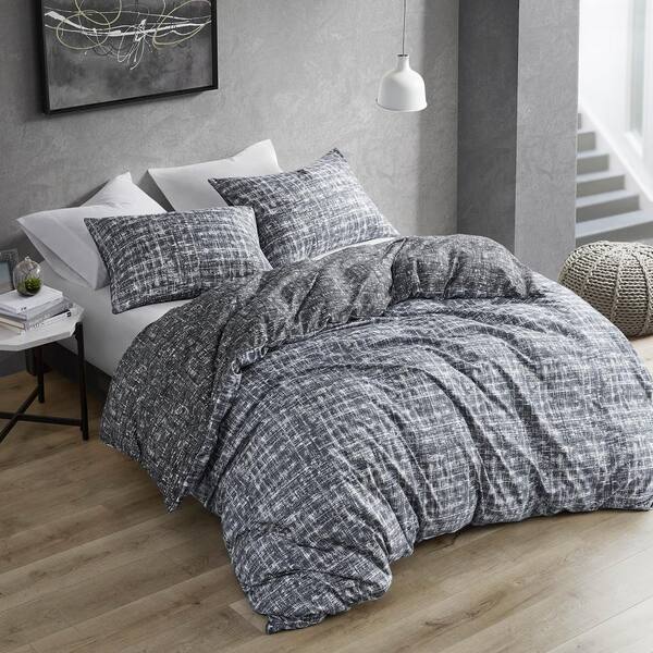 510 Design Maca 3-Piece Gray Solid Microfiber King/Cal King Reversible Comforter Set