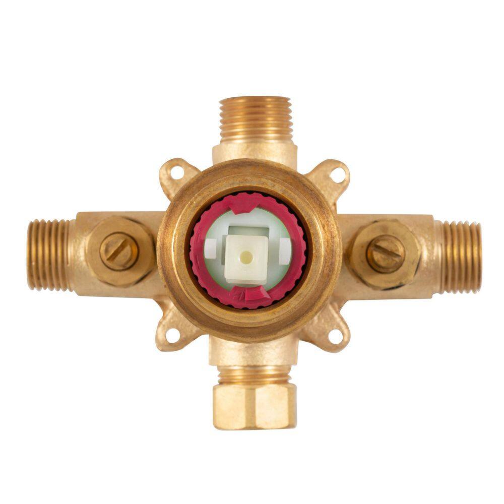 Brushed Gold Pressure Balance Shower Valve with Lever Handle