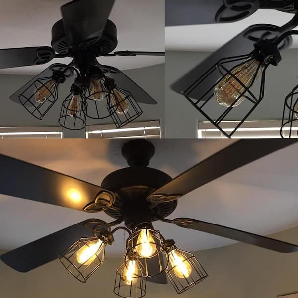 Adamax Metal Lamp Guard For Light Bulbs, Stainless Ceiling Fan Light Bulbs