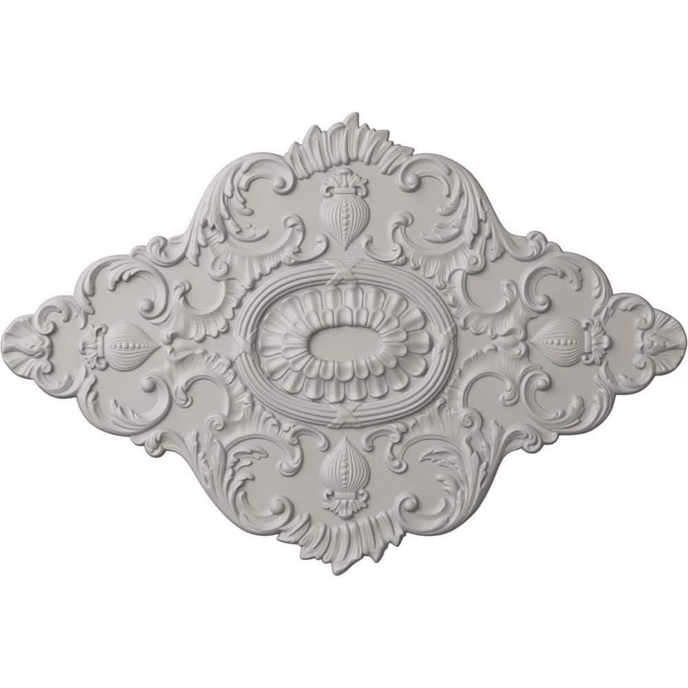 Ultra Pure White Hand-Painted Urethane Ceiling Medallion