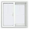 JELD-WEN 23.5 in. x 23.5 in. V-2500 Series White Vinyl Right-Handed ...