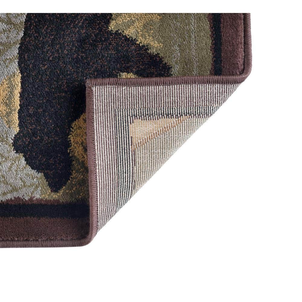 Tayse Nature Area Rug 6548 Novelty Multi-Color Bears Moose 8' 9" x 12' 3" Rectangle