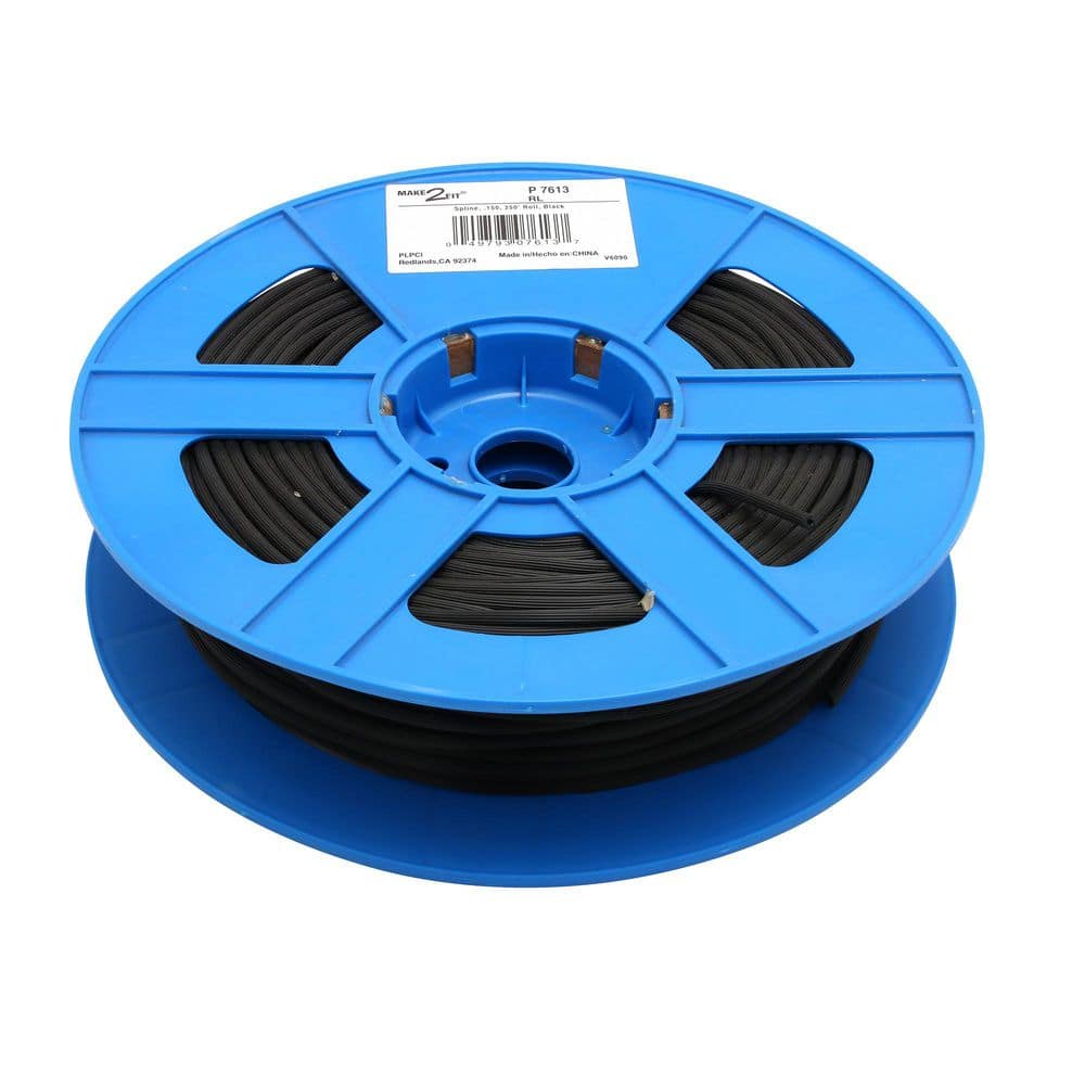 Screen Retainer Spline, 0.150 in., 250 ft. Roll, Black price history on PriceWatchPro