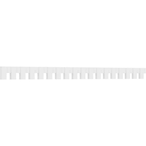 Ekena Millwork 1 in. D x 5 in. W x 90 in. L Primed Polyurethane Panel Moulding