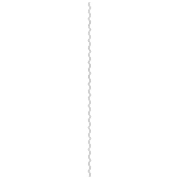 May 0.125 in. T x 0.17 ft. W x 8 ft. L White Acrylic Resin Decorative Wall Paneling 43-Pack