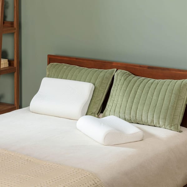 TEMPUR-Neck Extra Firm High-Profile Memory Foam Pillow, 2-Pack