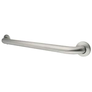 Traditional 36 in. x 1-1/2 in. Grab Bar in Brushed Nickel