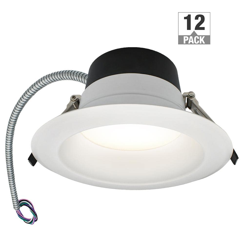 Capella 6 in. Commercial Downlight 120-277 Volt Integrated Recessed Trim Light Adjustable CCT Lumen Wattage (12-Pack) price history on PriceWatchPro