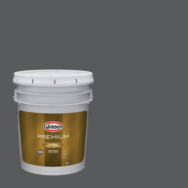 Glidden Premium 5-gal. Zombie PPG1010-7 Flat Exterior Latex Paint