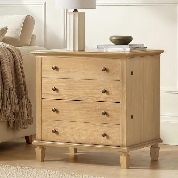 Timothy Natural 30 in. Modern Farmhouse 2-Drawer File Cabinet