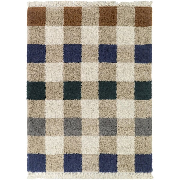 Bonnie Blue/Green 5 ft. x 7 ft. Area Rug