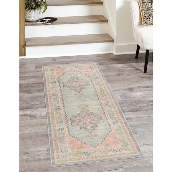 Whitney Geneva Pink 2 ft. 7 in. x 12 ft. Area Rug