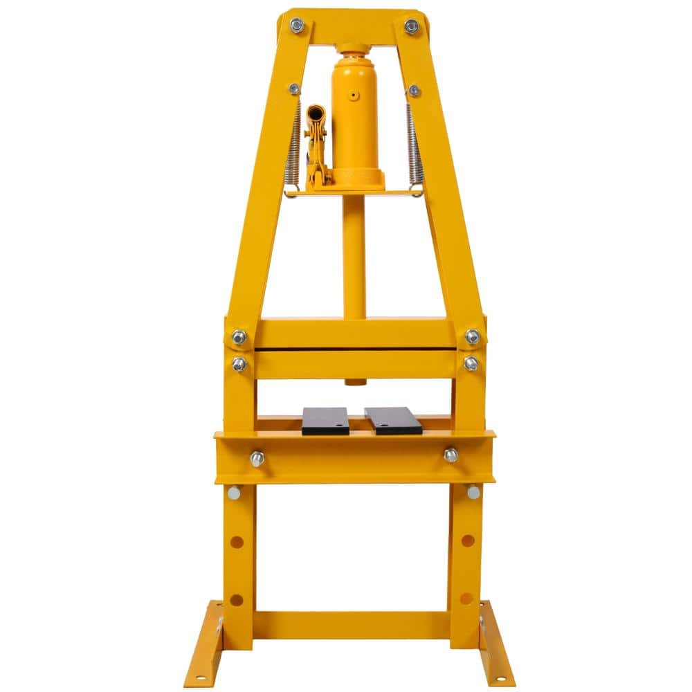 6-Ton Hydraulic Shop Press with Plates, Heavy-Duty A-Frame Garage Floor Press, Yellow price history on PriceWatchPro