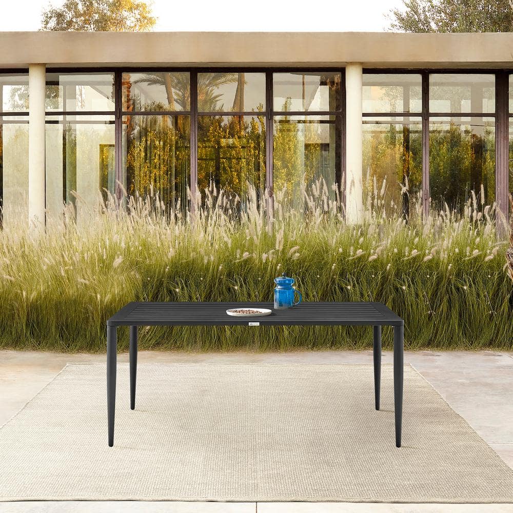 Armen Living Ezra Aluminum Outdoor Dining Table