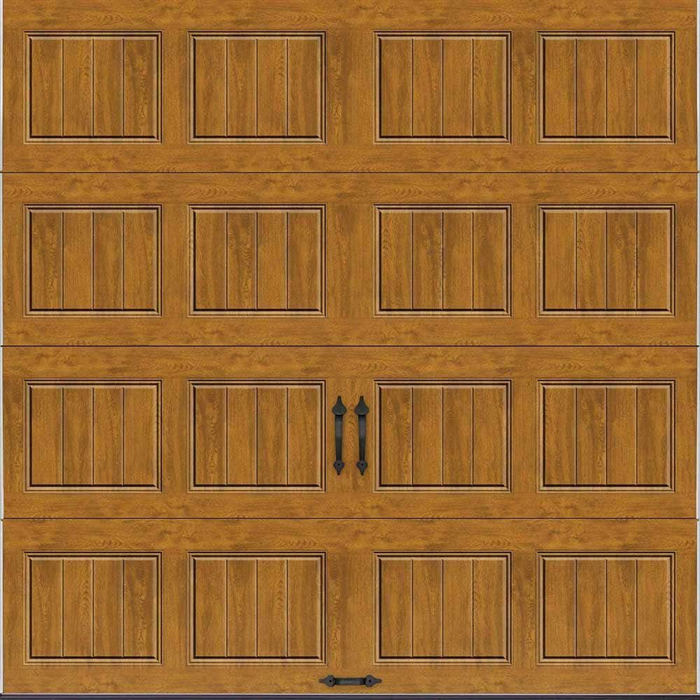 Gallery Steel Short Panel 8 ft x 8 ft Insulated 18.4 R-Value Wood Look Medi