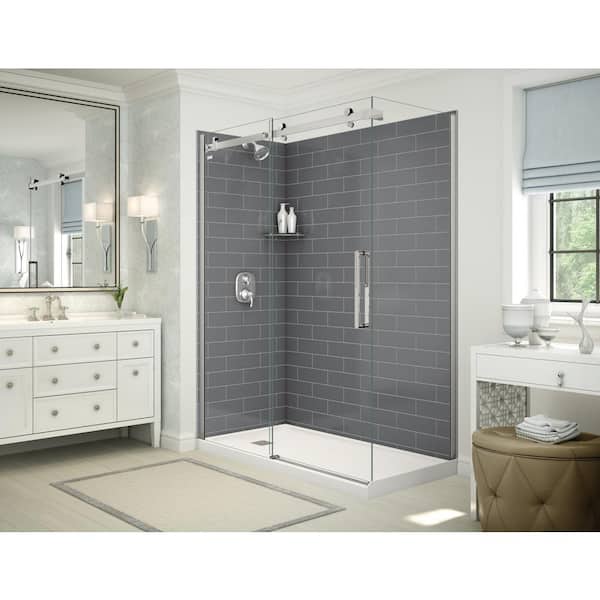 MAAX Utile Metro 32 in. x 60 in. x 83.5 in. Left Drain Corner
