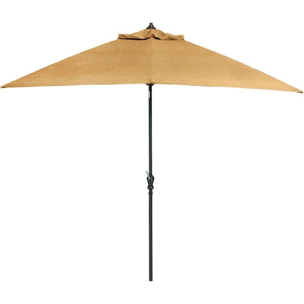 Hanover Brigantine 9 ft. Outdoor Patio Umbrella in Harvest Wheat