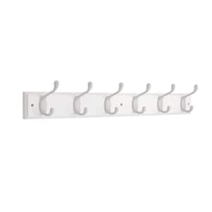 Ruavista 4-1/3 in. Satin Nickel Coat Hook (4-Pack)