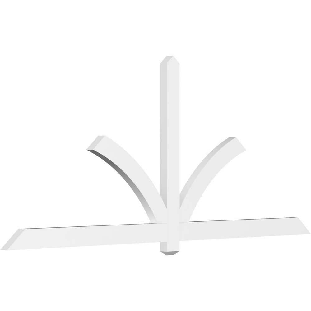 96 in. W x 40 in. H x 2 in. D x 4 in. F, 10/12 Pitch, Redmond Signature Urethane Gable Bracket, Primed Tan price history on PriceWatchPro