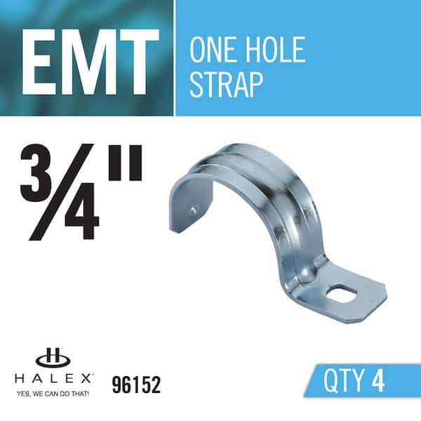Halex 3/8 in. Flexible Metal Conduit (FMC) 1-Hole Conduit Straps (10-Pack)  26211 - The Home Depot