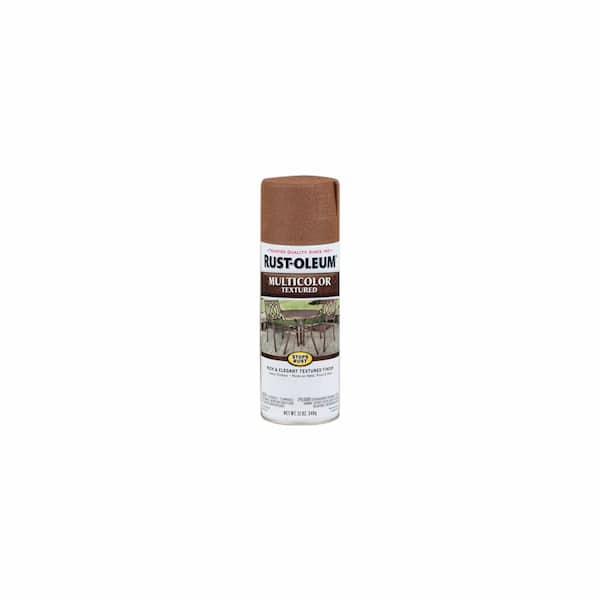 Rust-Oleum Stops Rust 12 oz. MultiColor Textured Rustic Umber Protective Spray Paint (6-Pack)