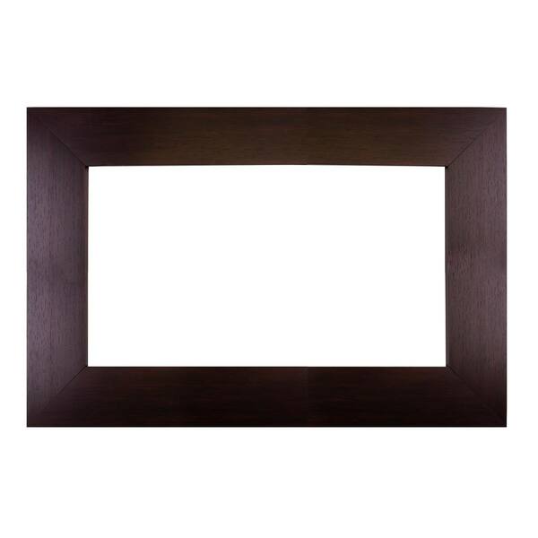 MirrorChic Neo Solano 66 in. x 36 in. DIY Mirror Frame Kit in Espresso - Mirror Not Included