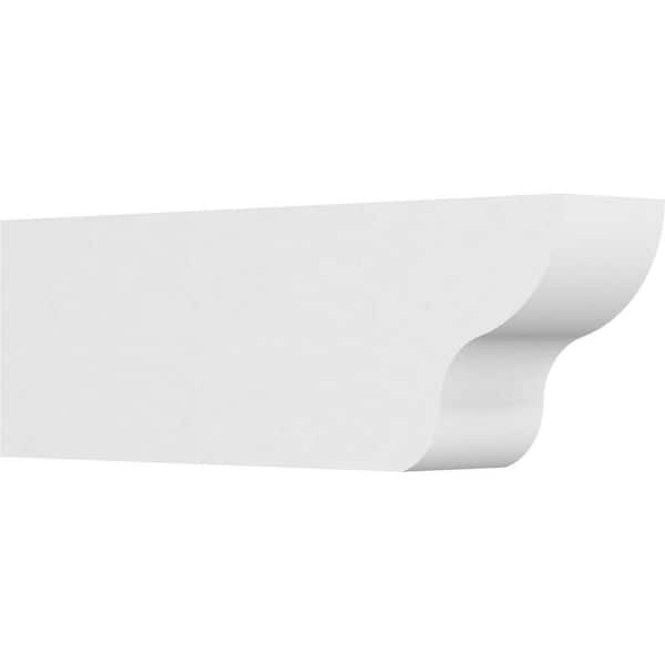 Ekena Millwork 6 in. x 10 in. x 30 in. Standard Greensboro Architectural Grade PVC Rafter Tail Brace