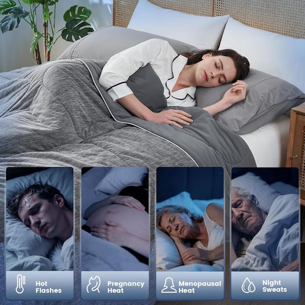 Breathable Comforter For Hot Sleepers ZonLi Cooling Blanket For