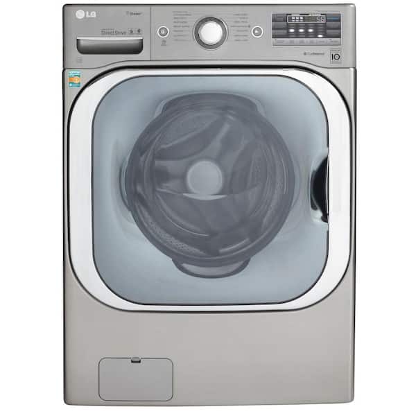 LG 5.2 DOE cu. ft. High-Efficiency Front Load Washer with Steam in Graphite Steel, ENERGY STAR