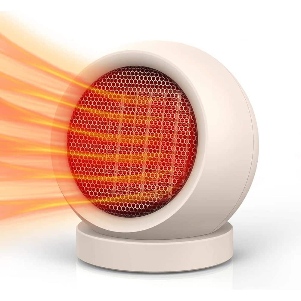 600-Watt Light Brown Indoor Electric Desktop Forced Air Space Heater for Home Bedroom Office Desk Indoor Use price history on PriceWatchPro