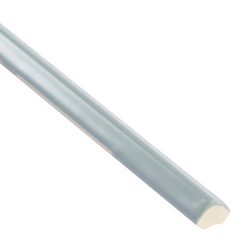 Thames 10" Light Gray Ceramic Quarter Round Tile Trim