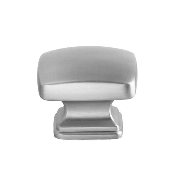 Grayson 1-1/4 in. Satin Nickel Rectangle Cabinet Knob Grayson 1-1/4 in. Satin Nickel Rectangle Cabinet Knob