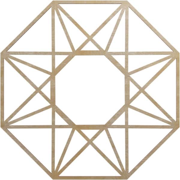 Ekena Millwork 0.25 in. x 24 in. x 24 in. Wood (Birch) Medallion Moulding