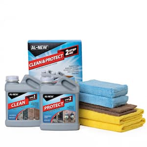 16 oz. AL-NEW 2 Step Clean and Protect Kit Clean, Restore, and Protect Your Outdoor Patio Furniture, Garage Doors & More