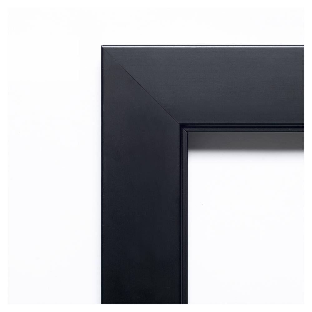 Matte Black Wood and Plastic 14" x 17" Picture Frame