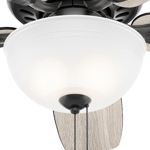 Stratford 52 in. LED Indoor Matte Black Ceiling Fan with Light Kit Ceiling Fans With Lights