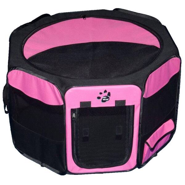 Pet Gear 29 in. L x 29 in. W x 17 in. H Octagon Pet Pen with Removable Top
