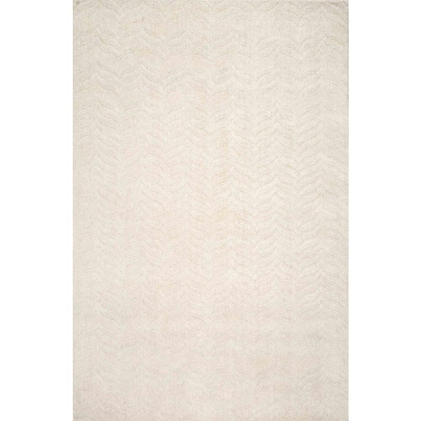 nuLOOM Lundberg Geometric Ivory 9 ft. x 12 ft. Area Rug