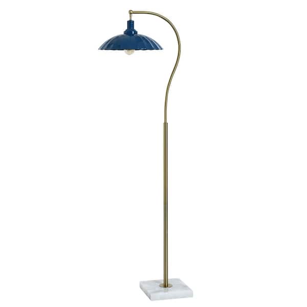 StyleCraft Penelope 61 in. Polished Brass 1-Light Standard Floor