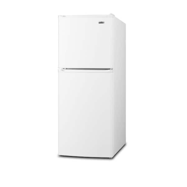 Summit Full Size Fridge with Top Mount Freezer, Stainless Steel