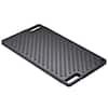 VEVOR Reversible Grill/Griddle 9.7 x 16.7 in. Pre-Seasoned Cast Iron Griddle Rectangular Double Burner Griddle Pan Non-Stick, Black