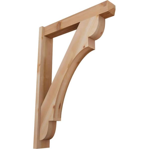 Ekena Millwork 6 in. x 42 in. x 30 in. Olympic Craftsman Smooth Western Red Cedar Outlooker