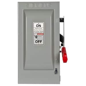Heavy Duty 30 Amp 600-Volt 3-Pole Indoor Fusible Safety Switch with Neutral