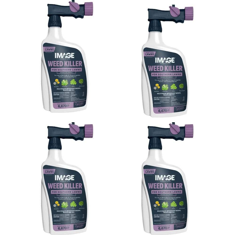 IMAGE 32 oz. Southern Lawn Weed Killer Ready-To-Spray for St.  Augustinegrass and Centipedegrass 4 Pack 100551433 - The Home Depot