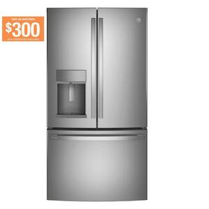 Profile 22.1 cu. ft. French Door Refrigerator with Autofill in Fingerprint Resistant Stainless Steel, Counter Depth