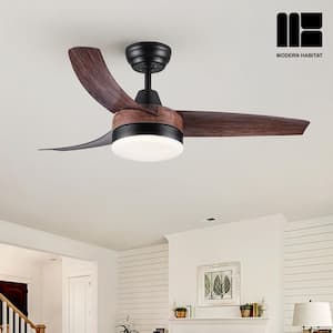 AeroGlow 42 in. Indoor Brown Ceiling Fan with LED Light Bulbs and Remote Control