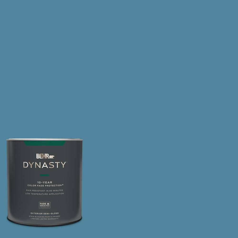 BEHR DYNASTY 1 qt. #S490-5 Jay Bird Semi-Gloss Enamel Exterior Stain ...