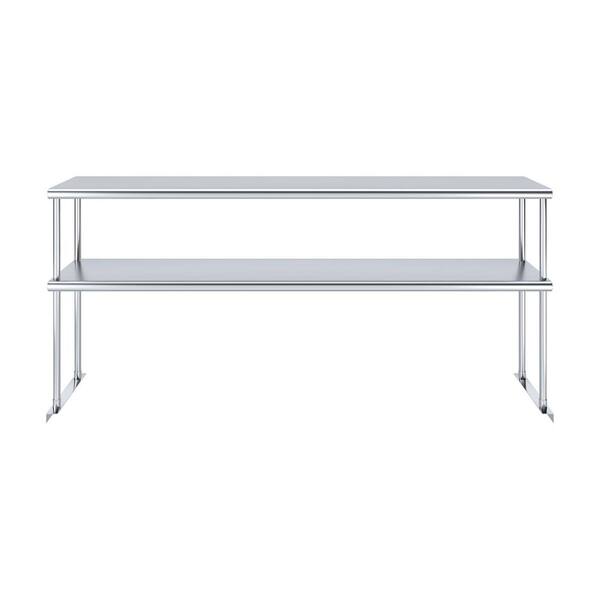 テーブル AMGOOD 12 in. x 72 in. Stainless Steel Double Over Shelf for