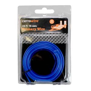 Cerrowire 24 ft. 16 Gauge Red Stranded Primary Wire 207-1203R24 - The Home  Depot